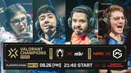 「VALORANT Champions Paris」プレイオフ – MIBRがTeam Hereticsに2-0で勝利、NRGがGIANTXを2-0で下す ─ MIBR / NRGがアッパー準決勝進出のサムネイル画像