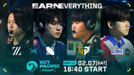 「VCT Pacific 2026 Kickoff」Day11 – ZETA DIVISIONがDRXに1-2で敗北、今大会敗退が決定のサムネイル画像