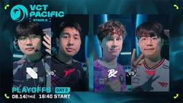 「VCT 2025 Pacific Stage 2」Playoffs Day2 – TALONがDRXに勝利、Paper RexがT1を下す ─ アッパー決勝はTLN vs PRXにのサムネイル画像