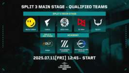 「VCJ 2025 Split 3 Main Stage」対戦スケジュールが公開、7月11日より開幕のサムネイル画像