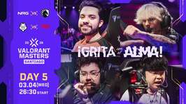 「VALORANT Masters Santiago 2026」Day5 – NRGがTeam Liquidに2-0で勝利、G2 EsportsがT1を2-0で下す ─ プレイオフ進出チームが決定のサムネイル画像