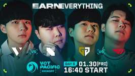 「VCT Pacific 2026 Kickoff」Day6 – DRXがVARRELに2-1で勝利、T1がGen.Gを2-1で下すのサムネイル画像