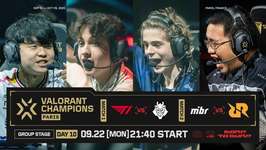 「VALORANT Champions Paris」グループステージが終了、G2 / MIBRがプレイオフ進出、T1 / RRQが敗退 ─ プレイオフ進出8チームが決定のサムネイル画像