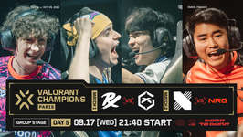 「VALORANT Champions Paris」Group Day5 – Paper RexがGIANTXに2-1で勝利、NRGがDRXを2-1で下す ─ PRX / NRGのグループ1位通過が決定のサムネイル画像