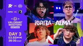 「VALORANT Masters Santiago 2026」Day3 – Paper RexがNRGに2-1で勝利、Gentle MatesがTeam Liquidを2-0で下す ─ PRX / M8がプレイオフ進出決定のサムネイル画像