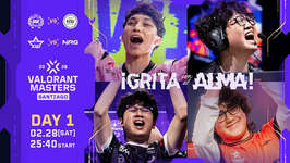 VCT 2026 Masters Santiago DAY1 - Gentle MatesがEDward Gaming、NRGがXi Lai Gamingに勝利のサムネイル画像