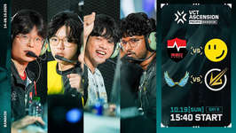 VCT ASCENSION PACIFIC 2025 DAY6 - RIDDLEがNongshim RedForceに0-2で敗戦、グループステージ0勝3敗で敗退が決定のサムネイル画像