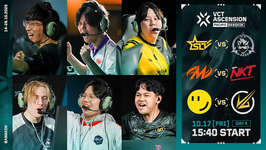 VCT ASCENSION PACIFIC 2025 DAY4 - RIDDLE ORDERがVelocity Gamingに1-2で敗戦のサムネイル画像